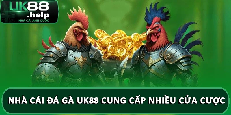 Nhà cái đá gà UK88 uy tín và đáng để trải nghiệm 3 Nhà cái đá gà UK88 cung cấp nhiều cửa cược